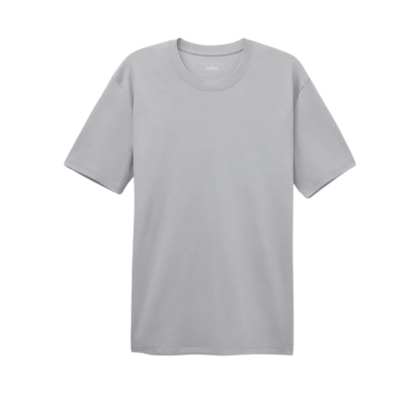 Camiseta Em Algodão Premium - Cinza