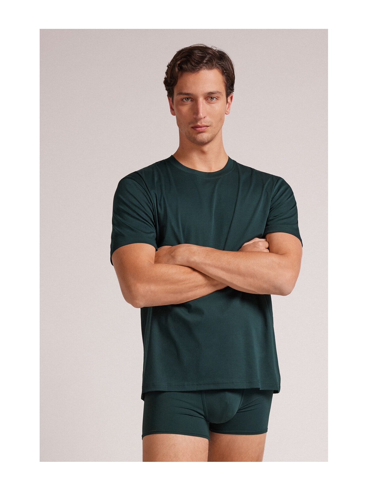 Camiseta Em Algodão Premium Verde Intimissimi