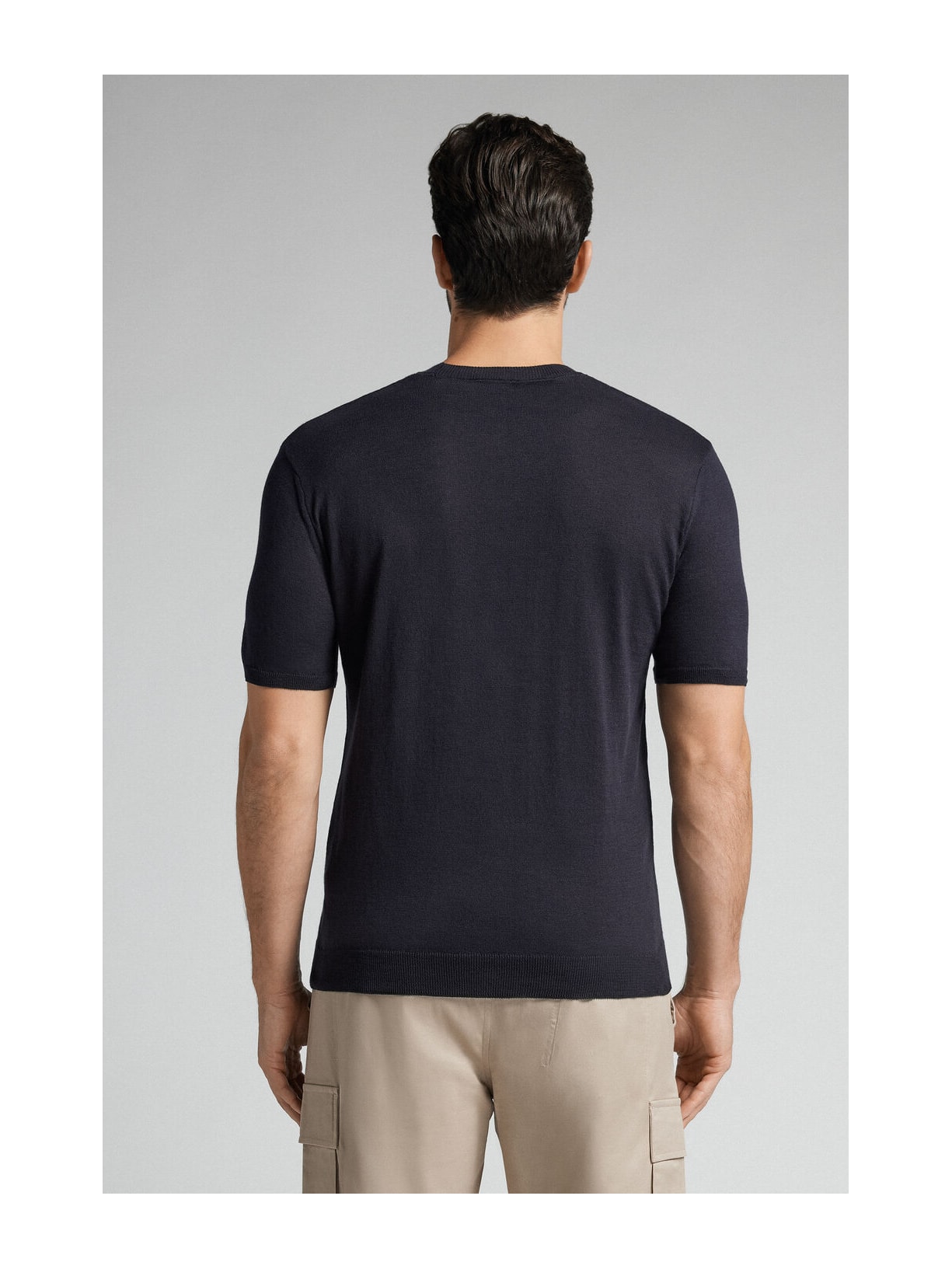 Camiseta Em Algodão Slub Azul Intimissimi