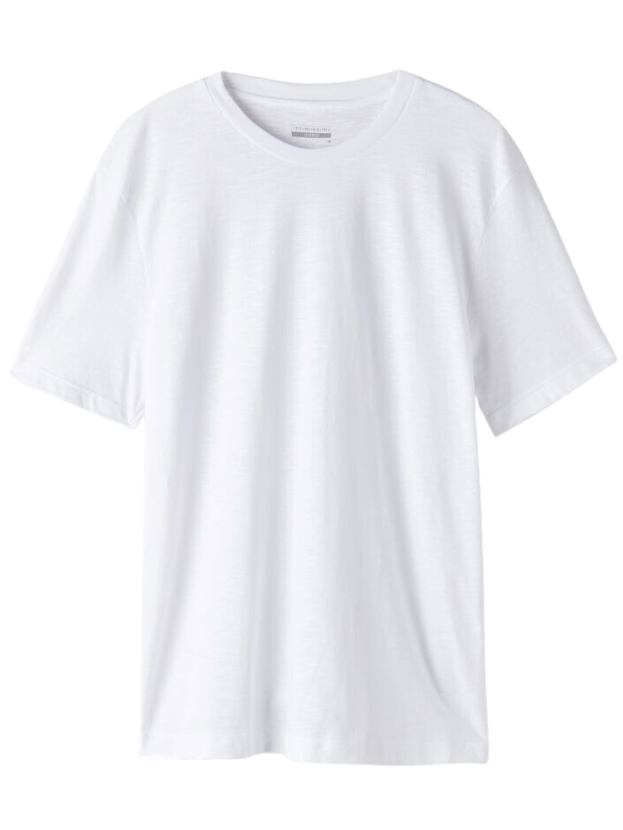 Camiseta Em Algodão Slub - Branco