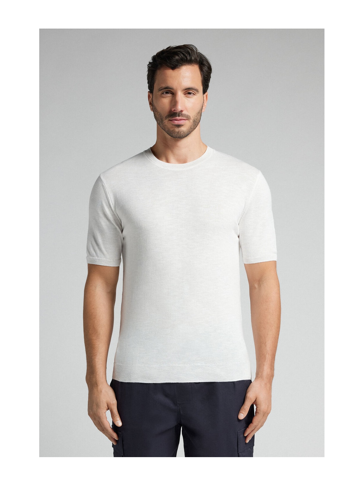 Camiseta Em Algodão Slub Branco Intimissimi