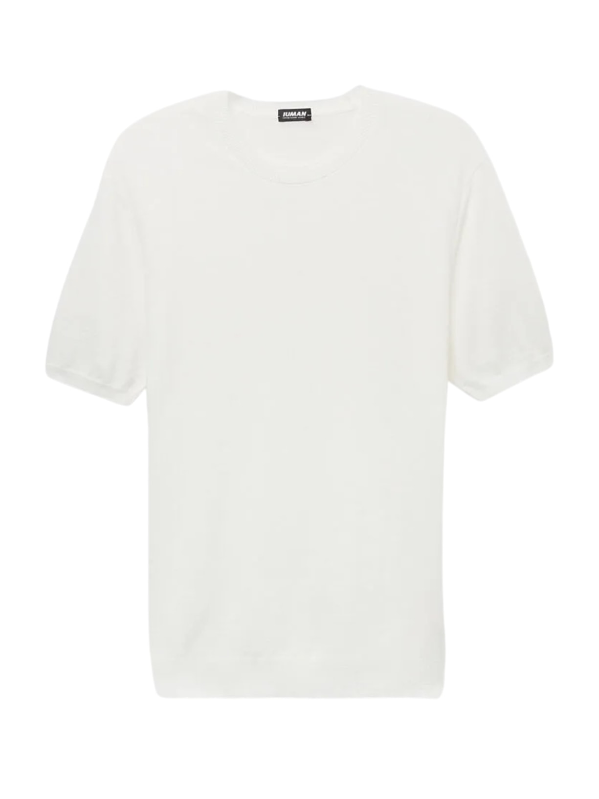 Camiseta Em Algodão Slub - Branco