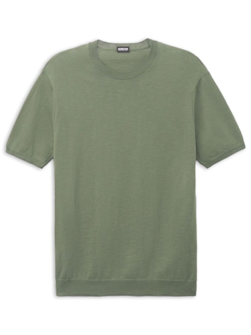 Camiseta Em Algodão Slub - Verde