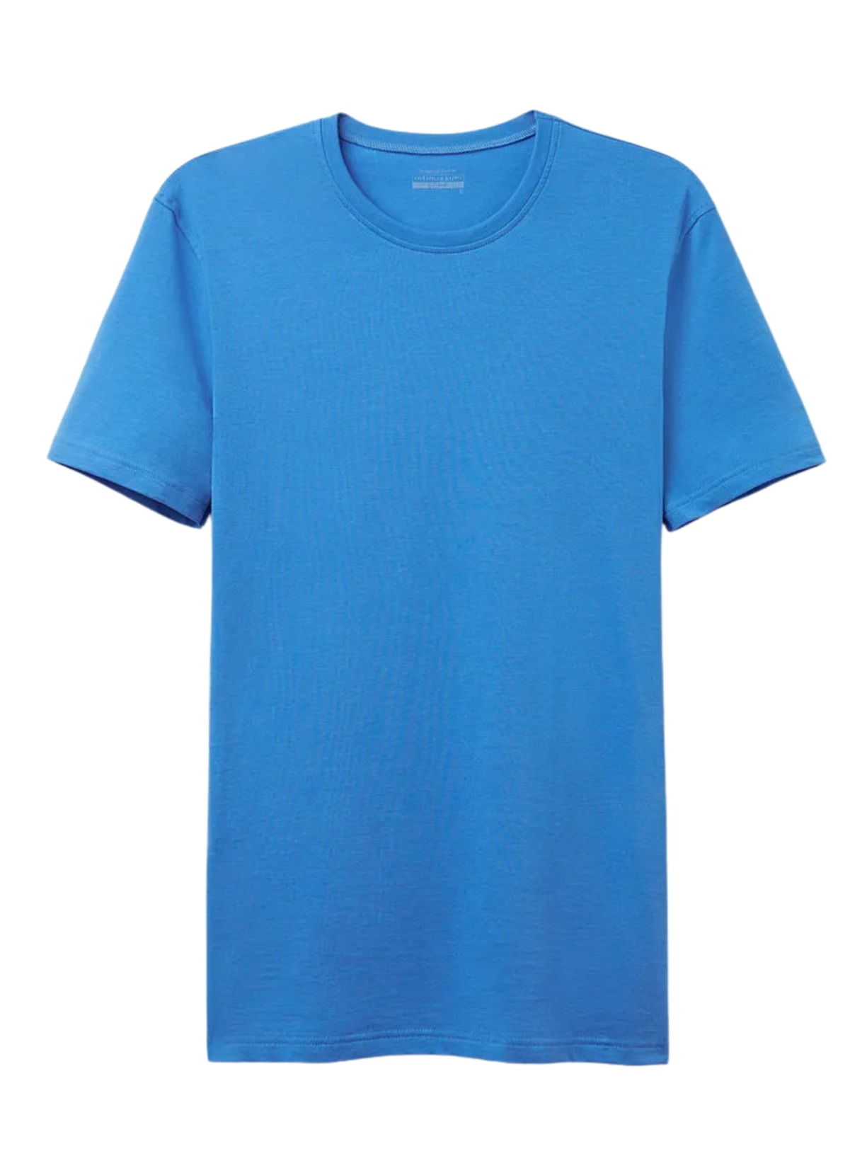 Camiseta Em Algodão Supima Elástico - Azul