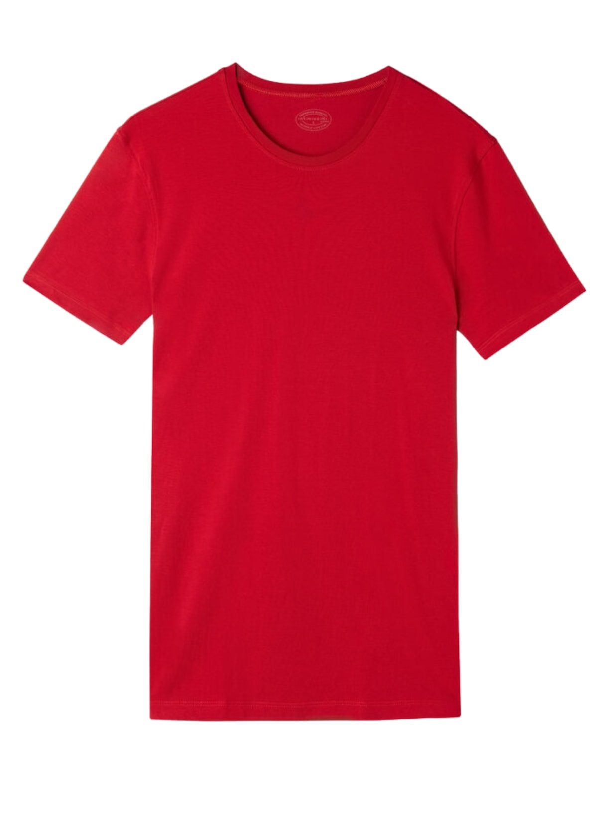 Camiseta Em Algodão Supima Elástico - Vermelho