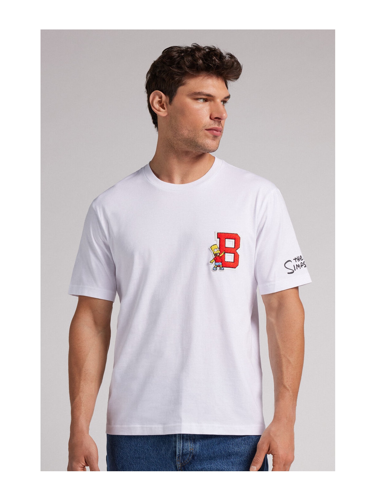 Camiseta Em Algodão The Simpsons Branco Intimissimi