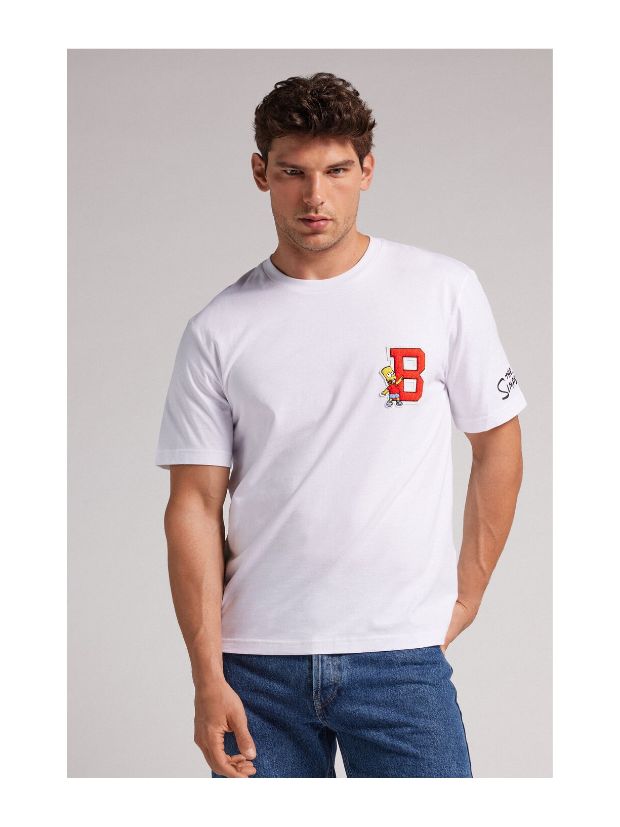 Camiseta Em Algodão The Simpsons Branco Intimissimi