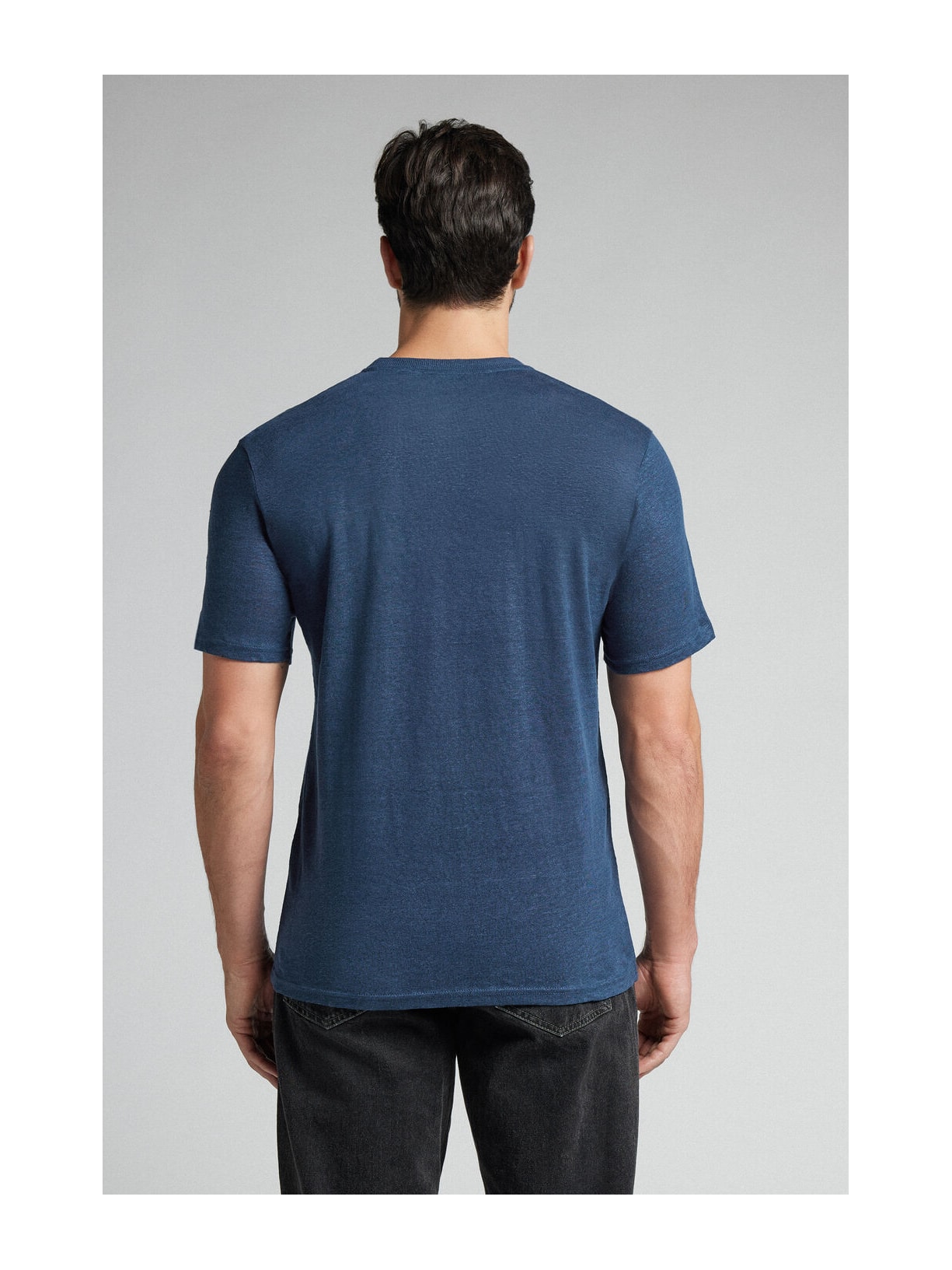 Camiseta Em Linho Azul Intimissimi