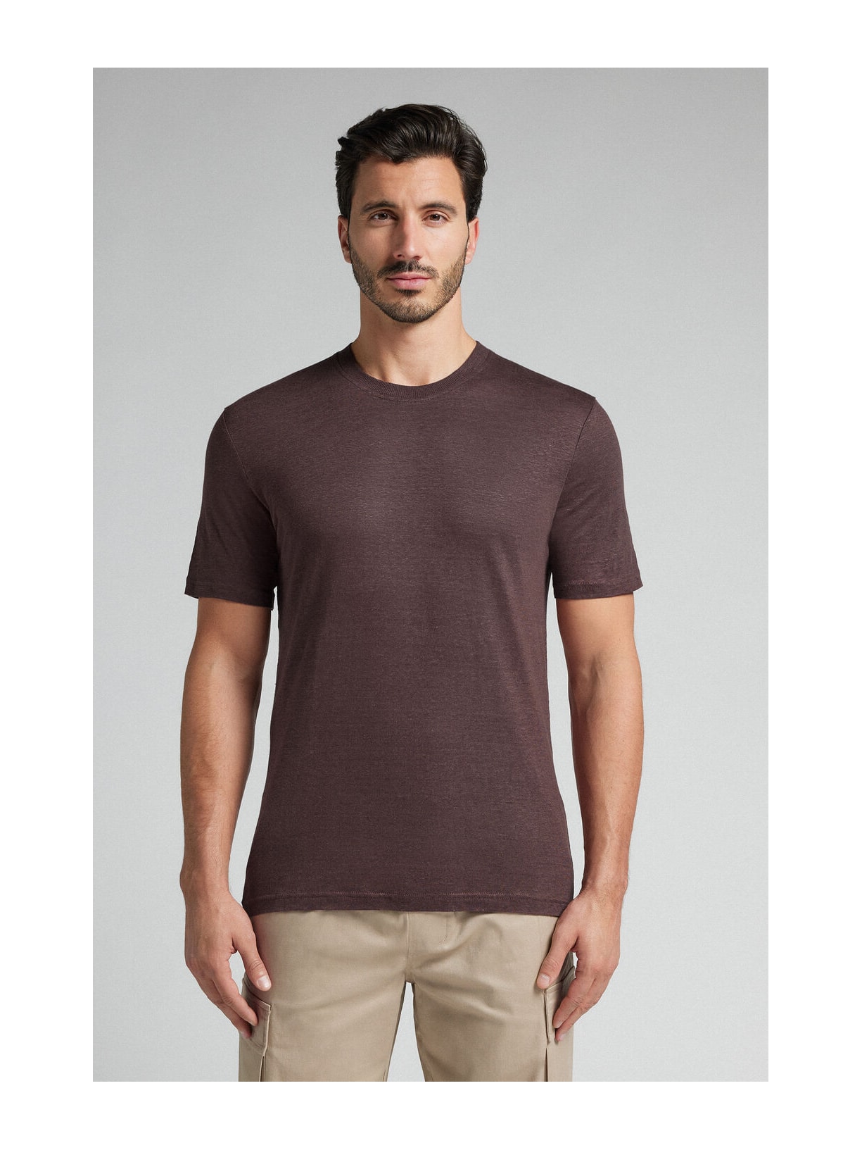 Camiseta Em Linho Roxo Intimissimi