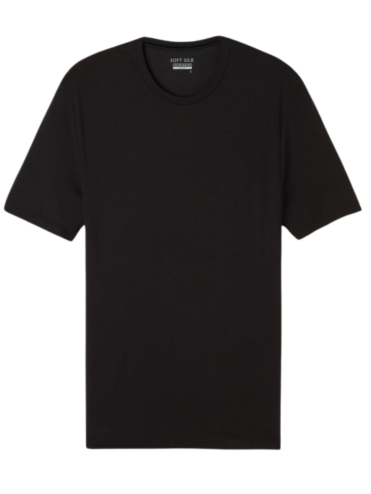 Camiseta Em Modal e Seda - Preto