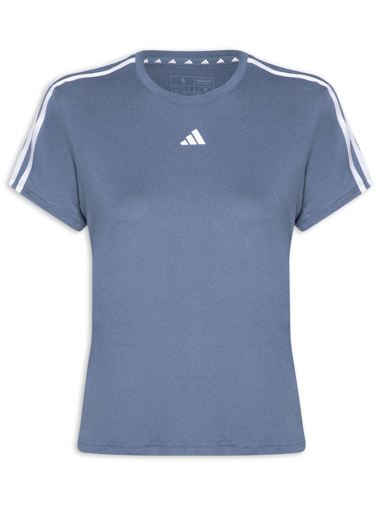 Camiseta Essentials 3 Listras - Azul