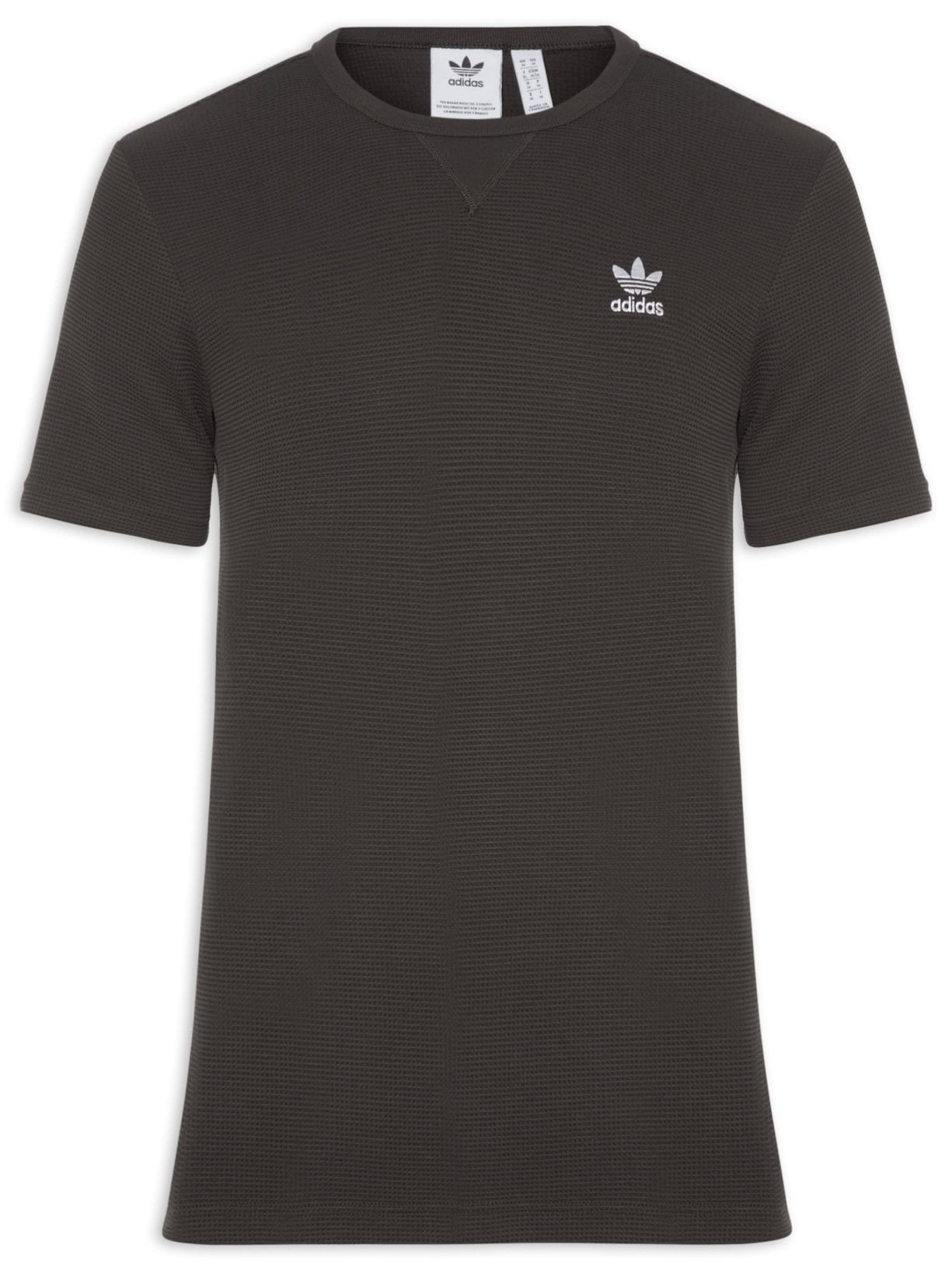 Camiseta Essentials Waffle Marrom Adidas Originals