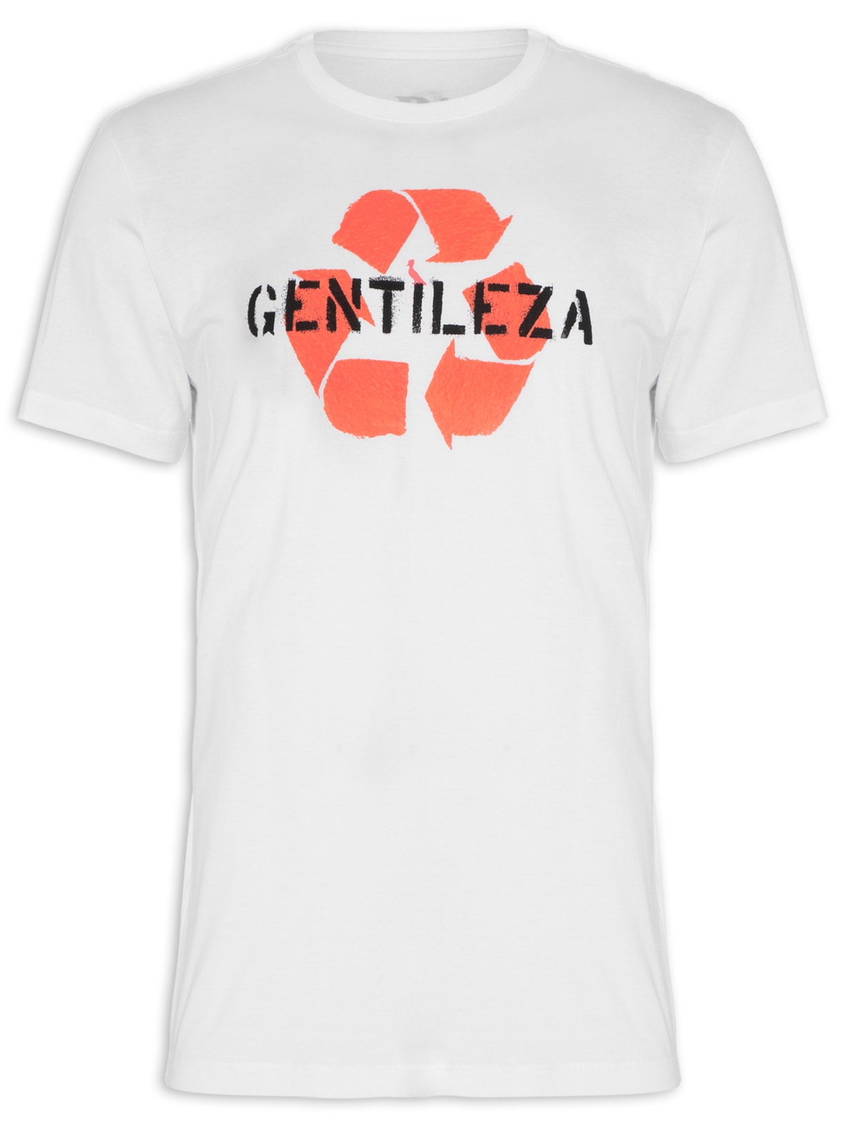Camiseta Estampada Gentileza - Branco