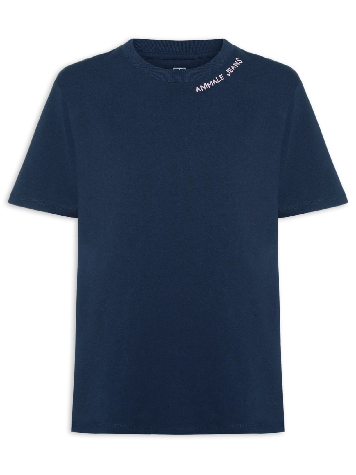 Camiseta Faminina Malha Easy Breeze Azul  Animale Jeans