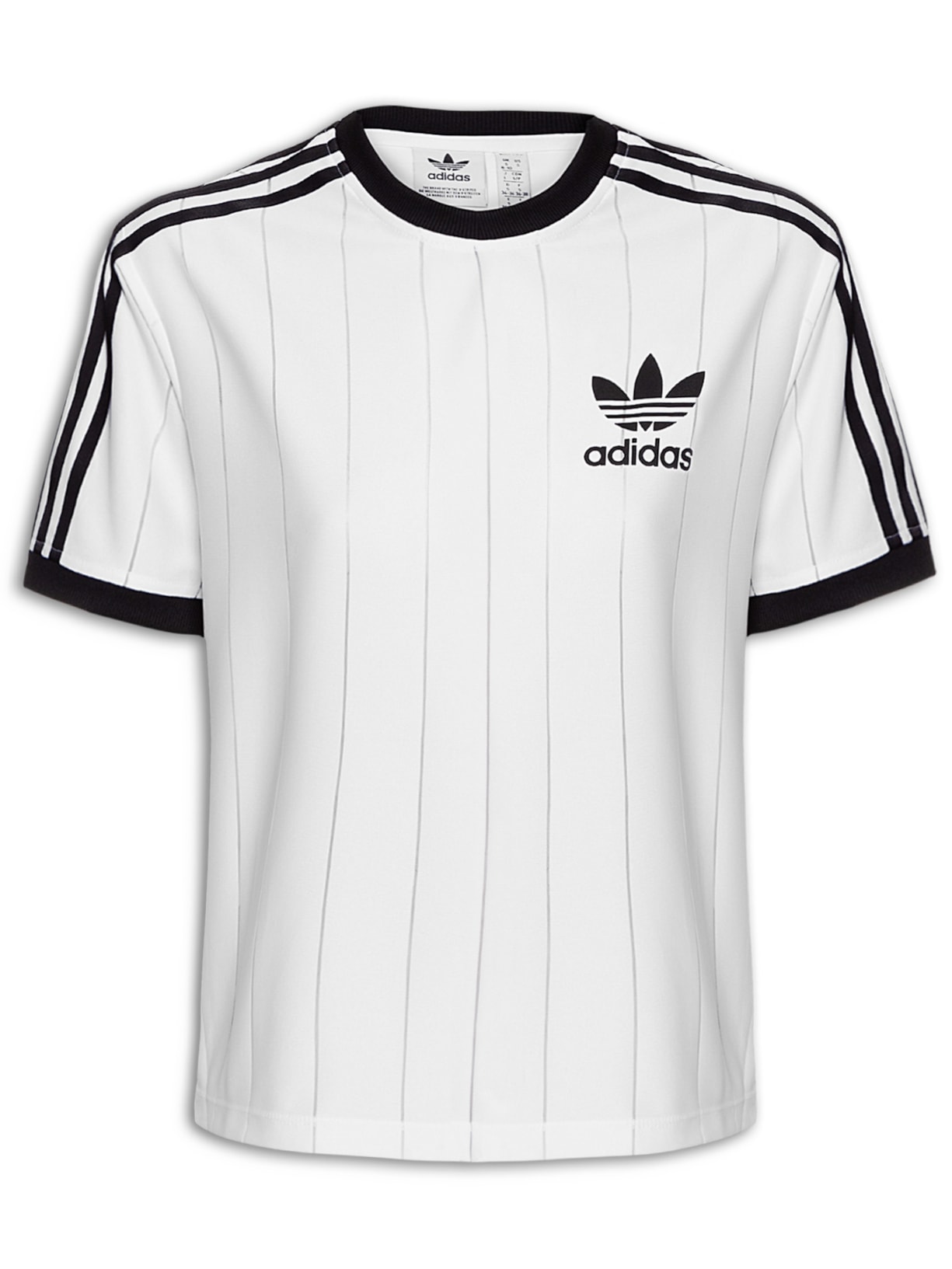 Camiseta Feminina 3 Stripes Pnst - Branco