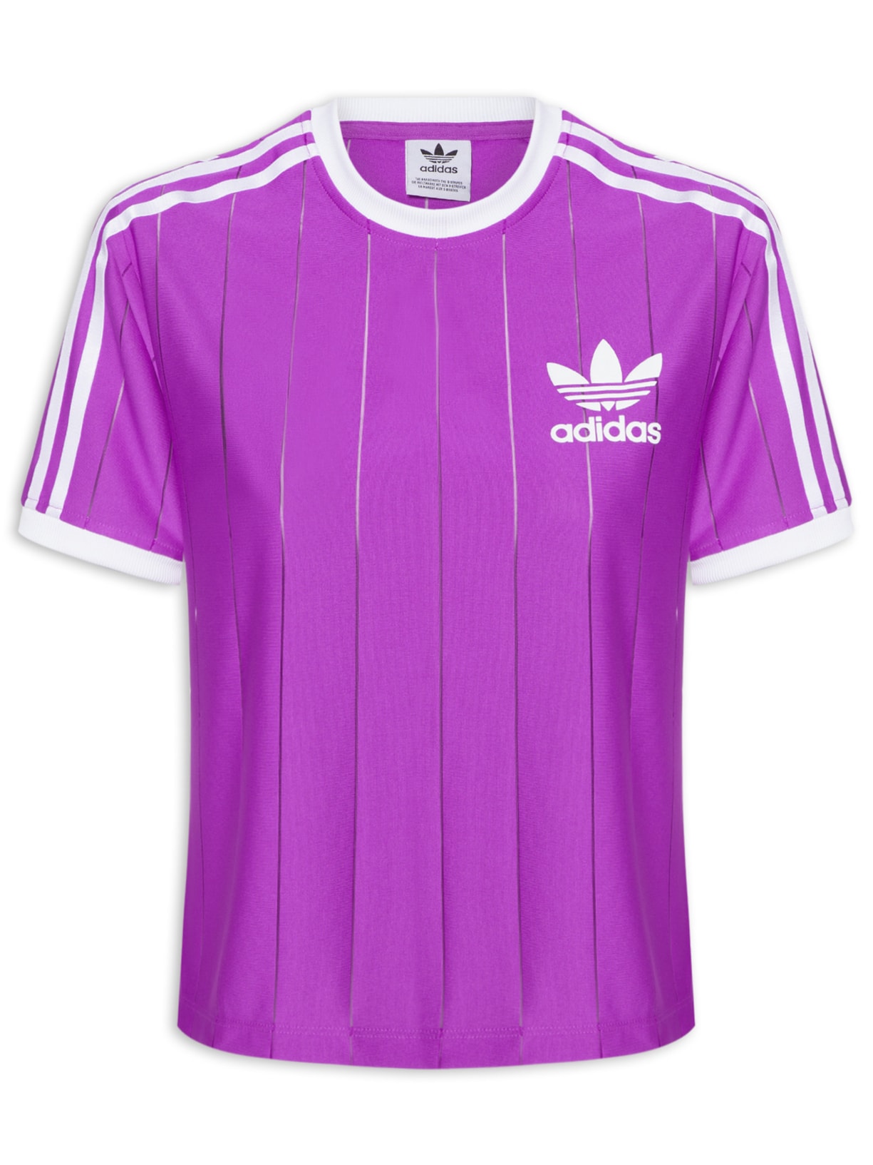 Camiseta Feminina 3 Stripes Pnst - Roxo