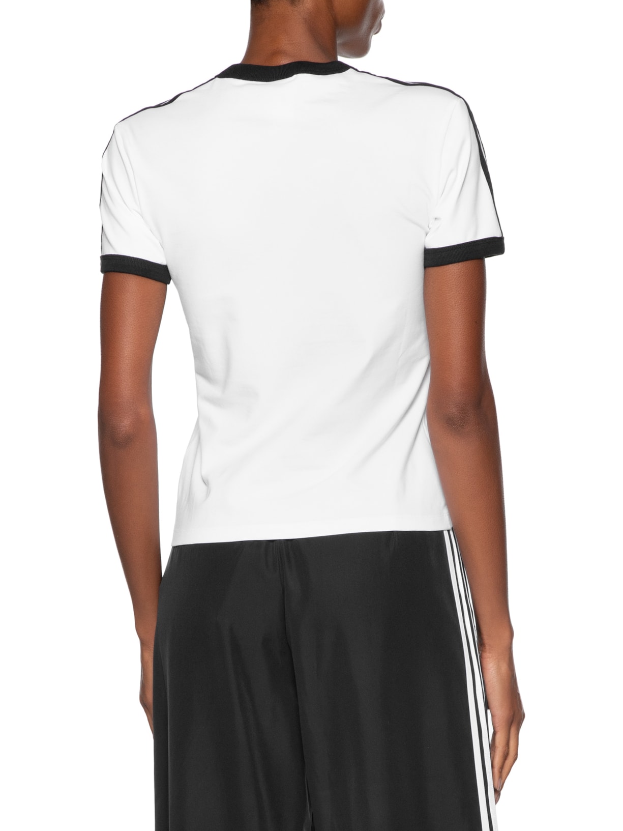 Camiseta Feminina 3S Clássica Adicolor Slim Branco Adidas Originals