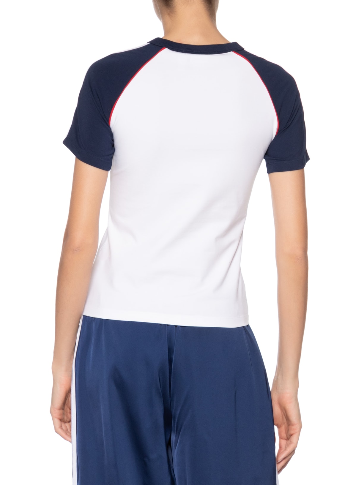 Camiseta Feminina 3S Raglan Slim Branco Adidas Originals