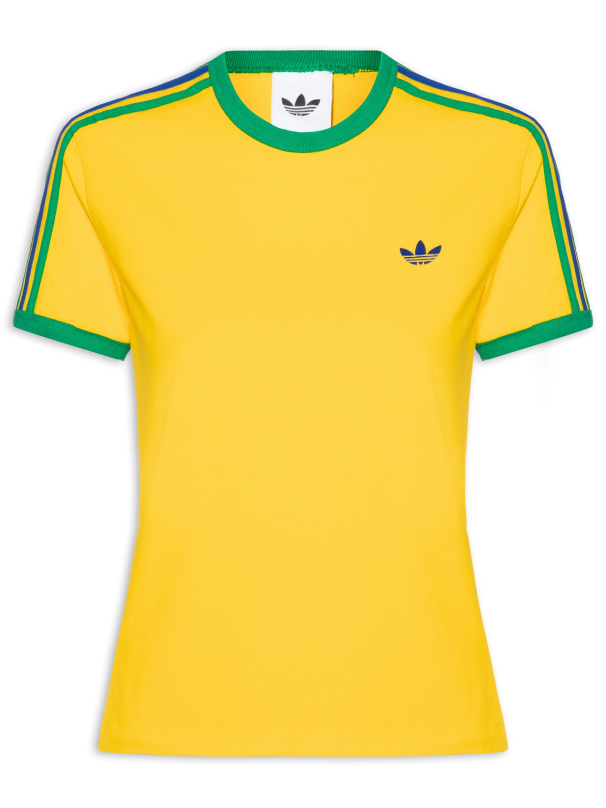 Camiseta Feminina 3S Slim - Amarelo
