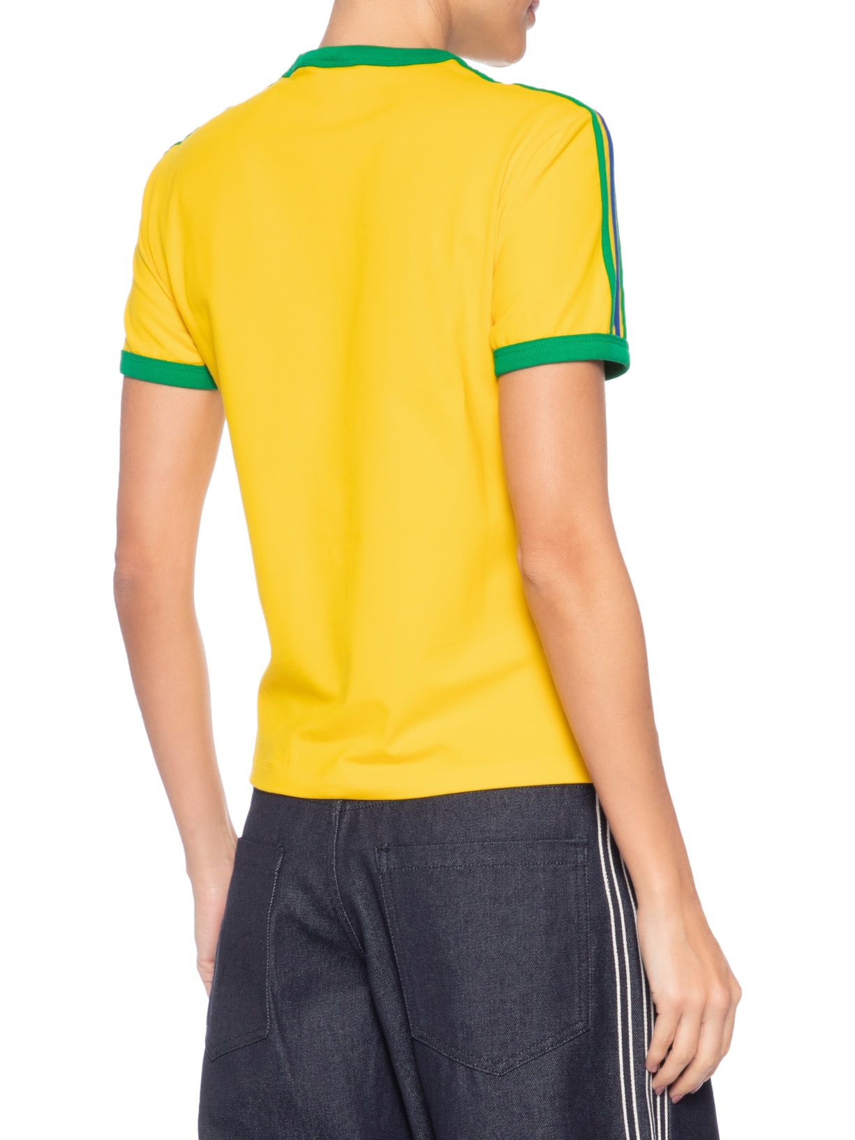 Camiseta Feminina 3S Slim Amarelo Adidas Originals