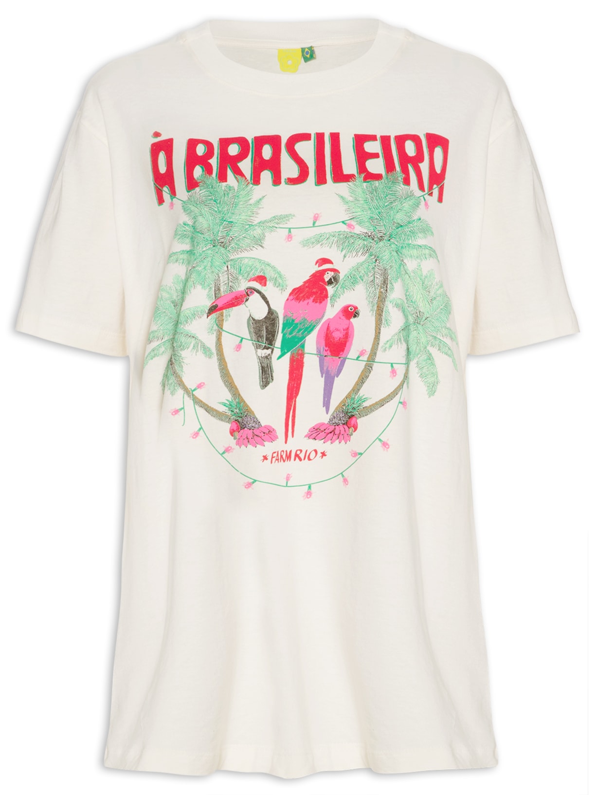Camiseta Feminina à Brasileira - Off White