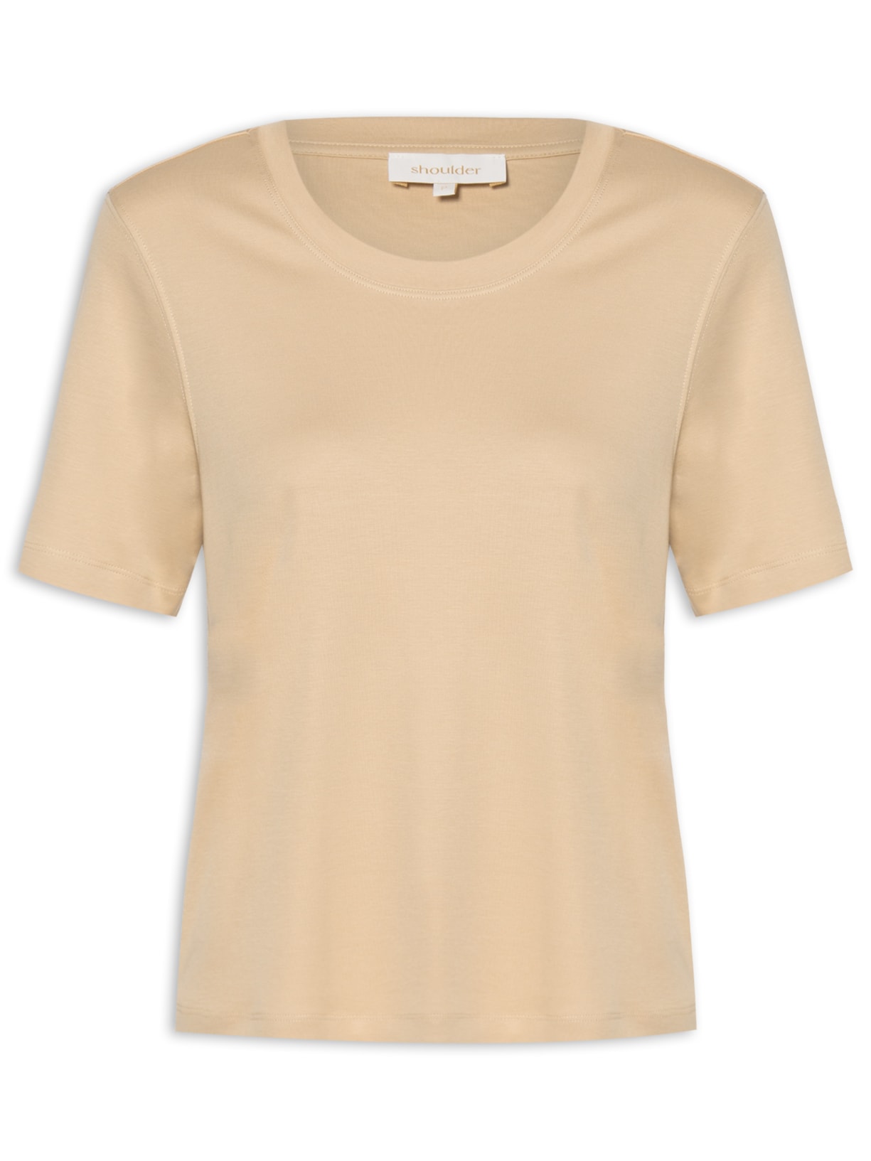 Camiseta Feminina Algodão Pima - Bege