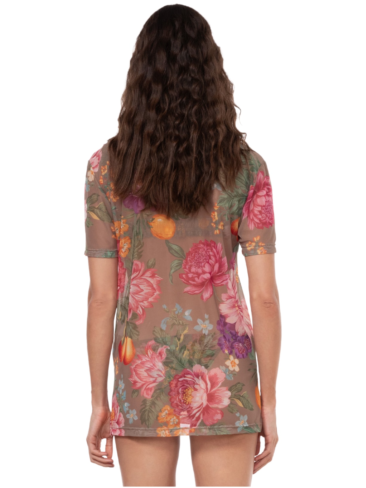 Camiseta Feminina Alicia Marrom Triya