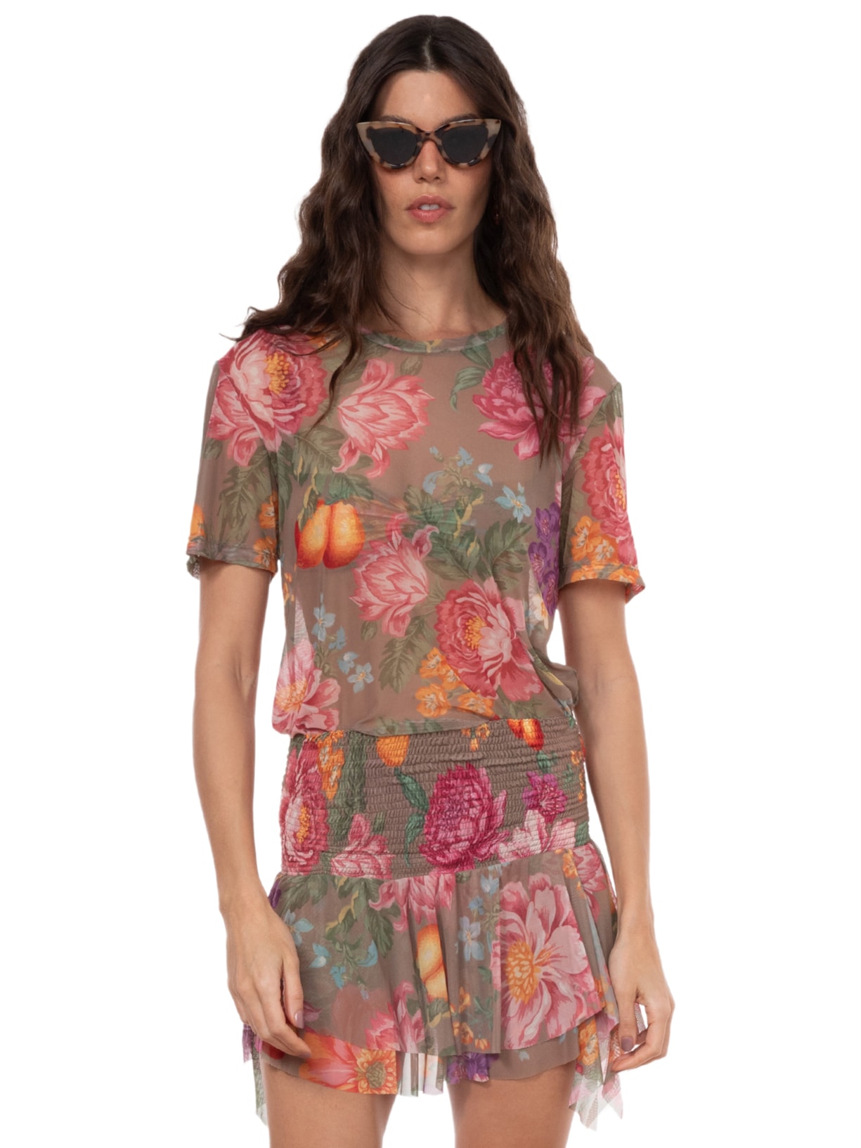Camiseta Feminina Alicia – Marrom Triya