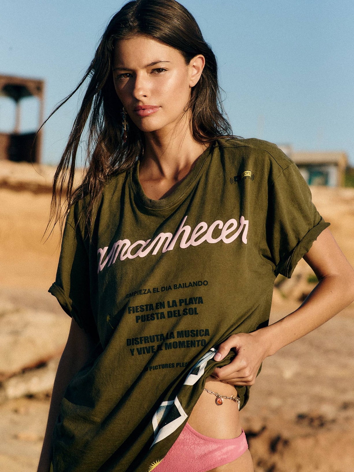 Camiseta Feminina Amanhecer Verde Triya