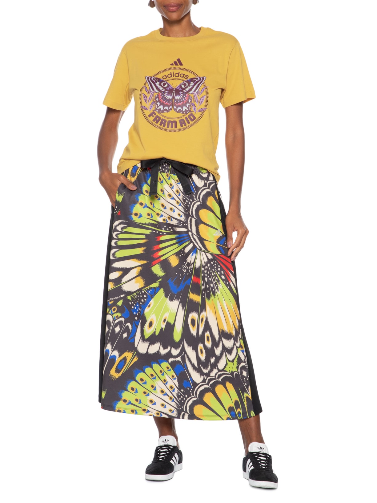 Camiseta Feminina Amarelo Adidas + Farm