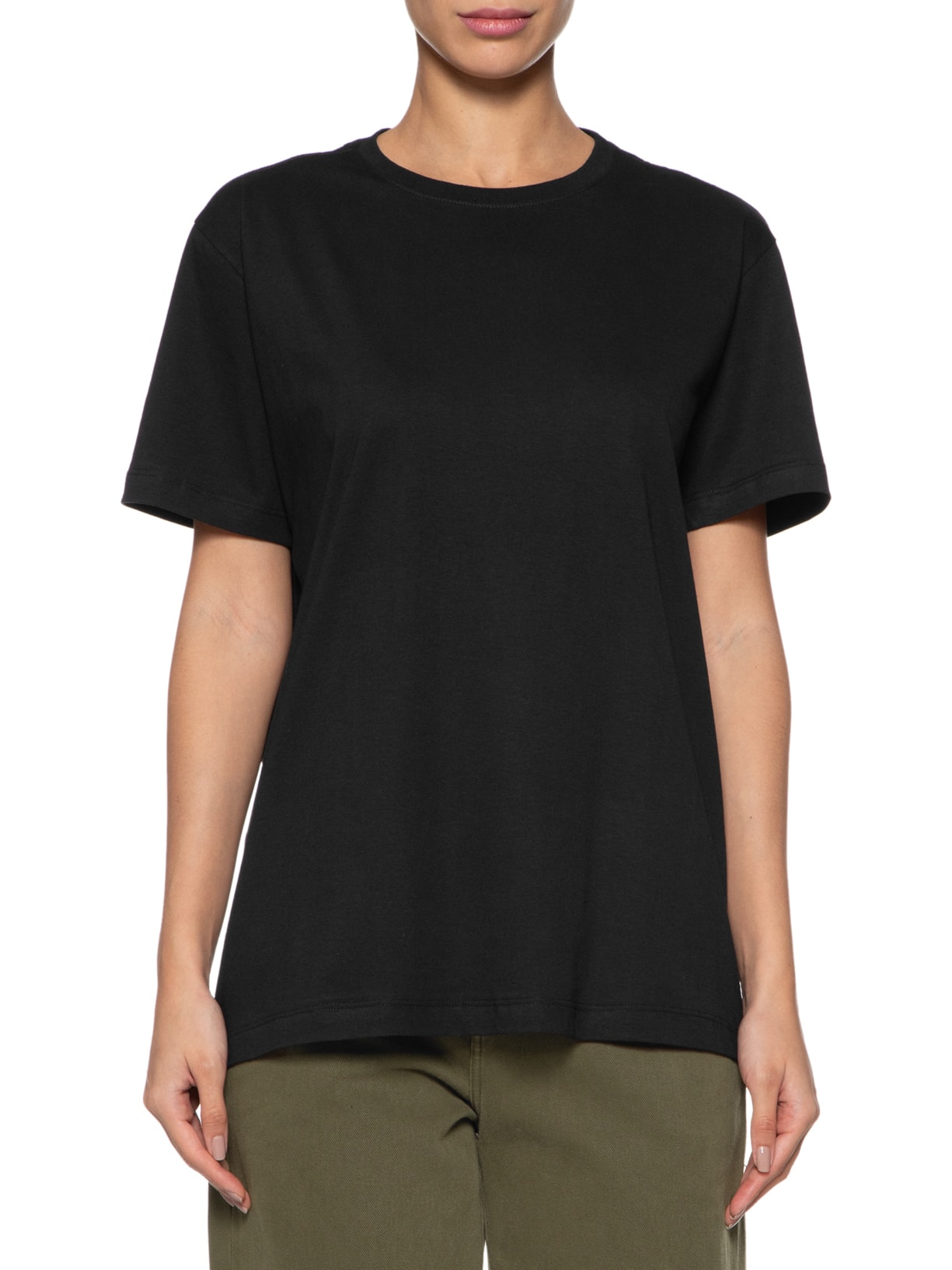 Camiseta Feminina Ampla Básica Preto Basiq