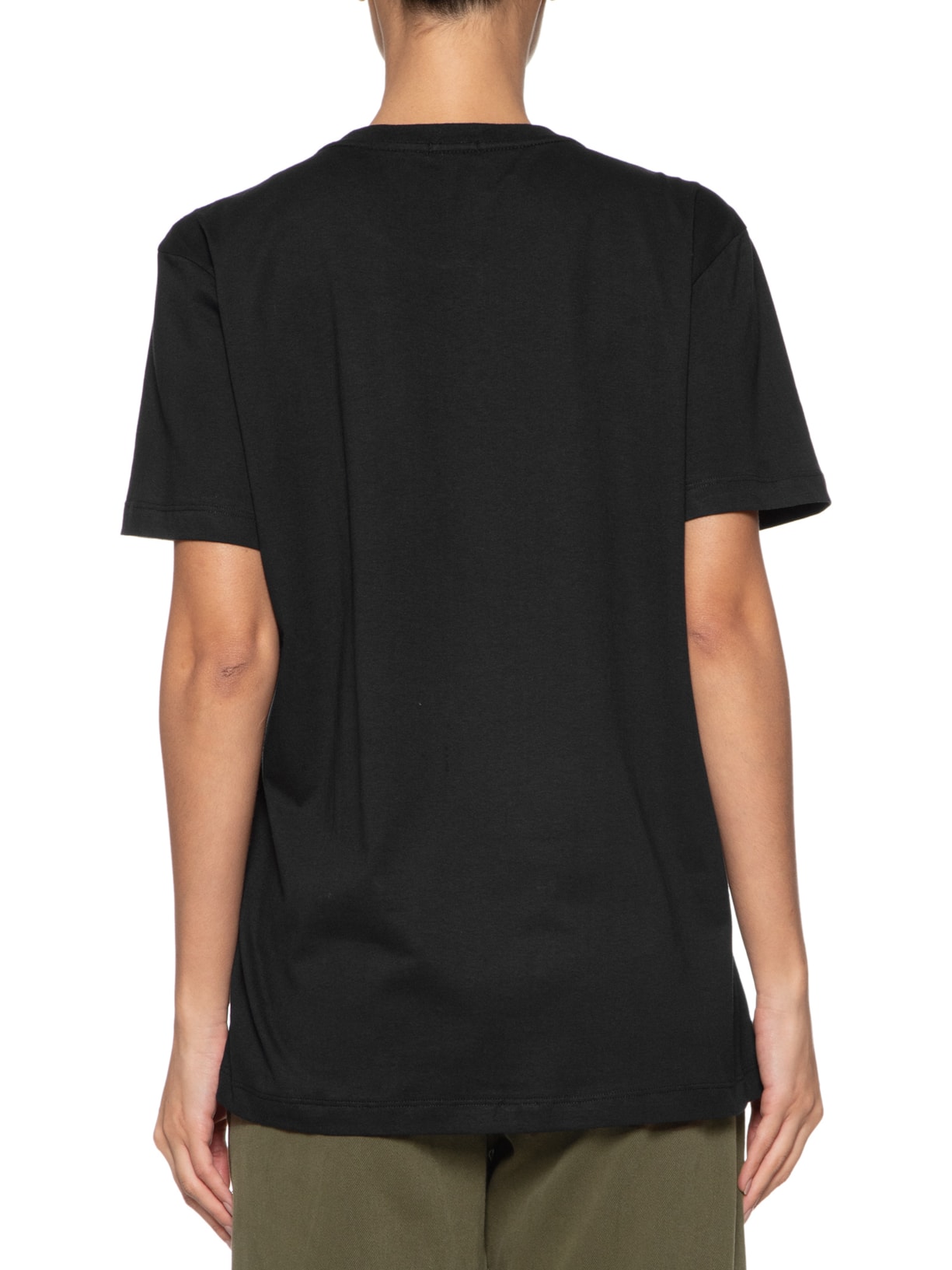 Camiseta Feminina Ampla Básica Preto Basiq