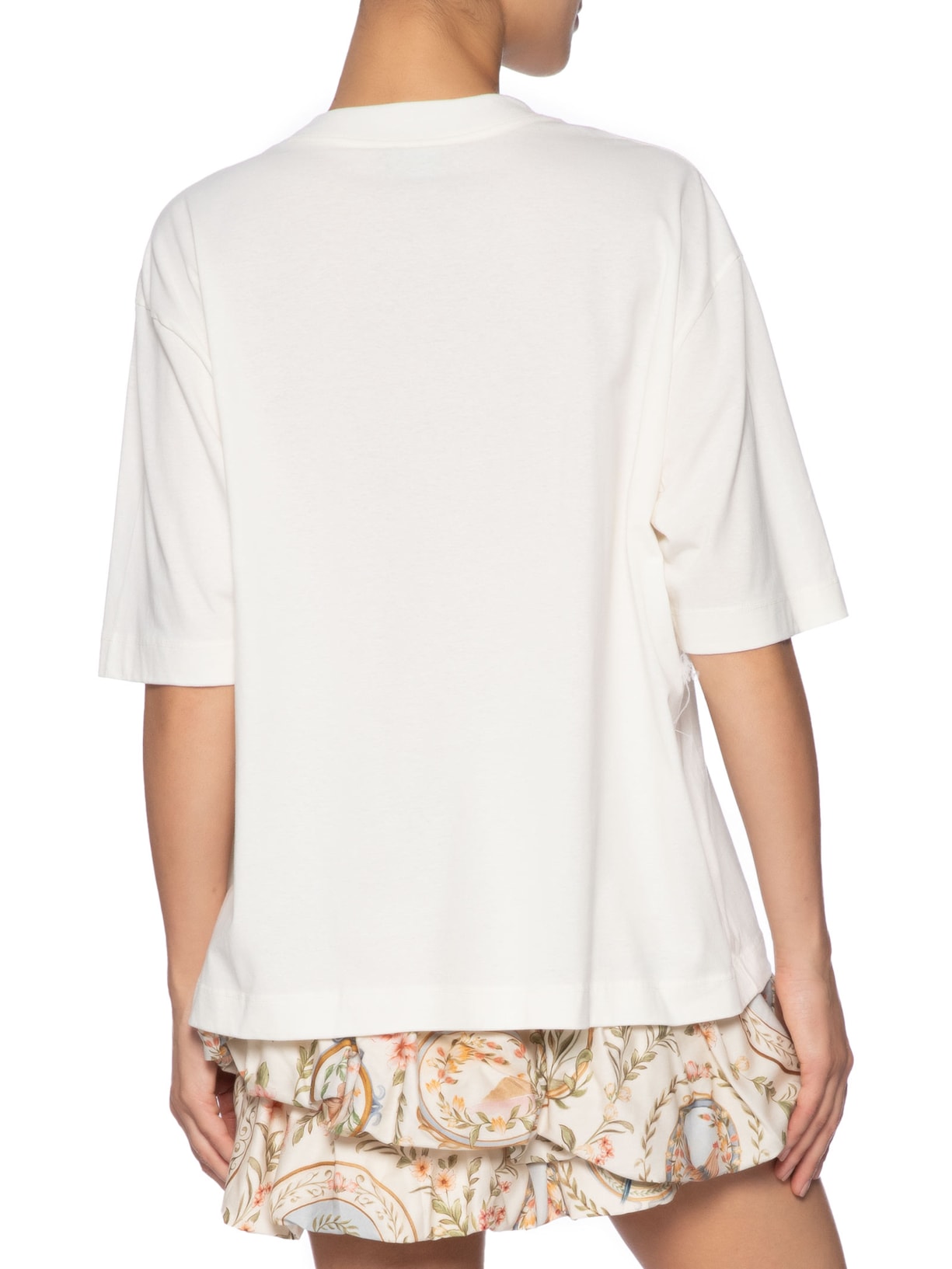 Camiseta Feminina Ampla Sorte Branco Farm