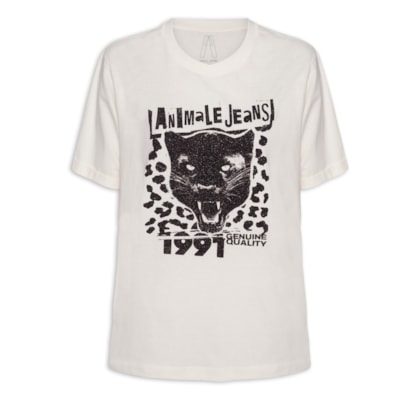 Camiseta Feminina Angry Panther - Branco