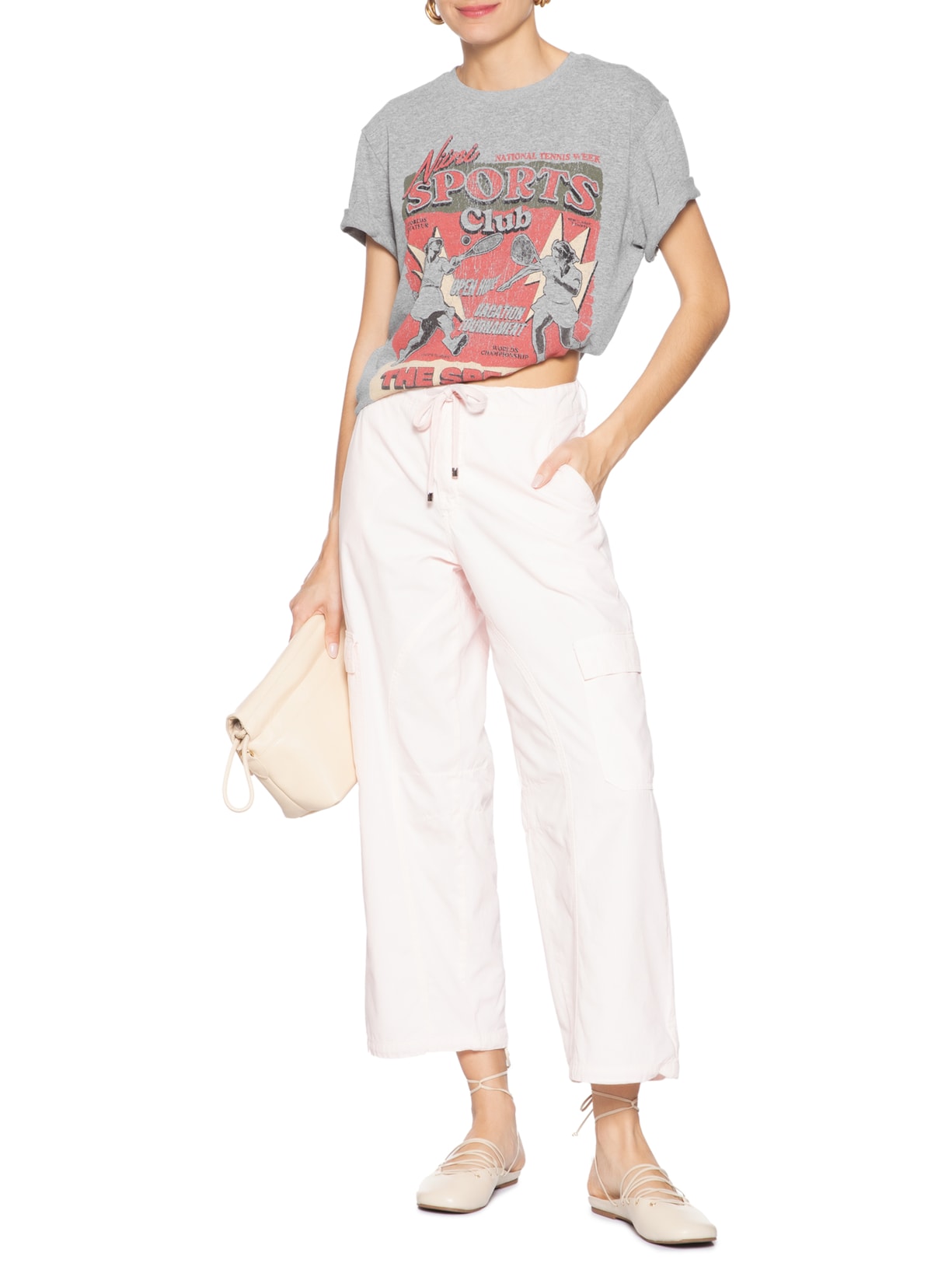 Camiseta Feminina Arena Mescla Cinza Niini