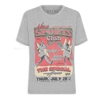 Camiseta Feminina Arena Mescla - Cinza