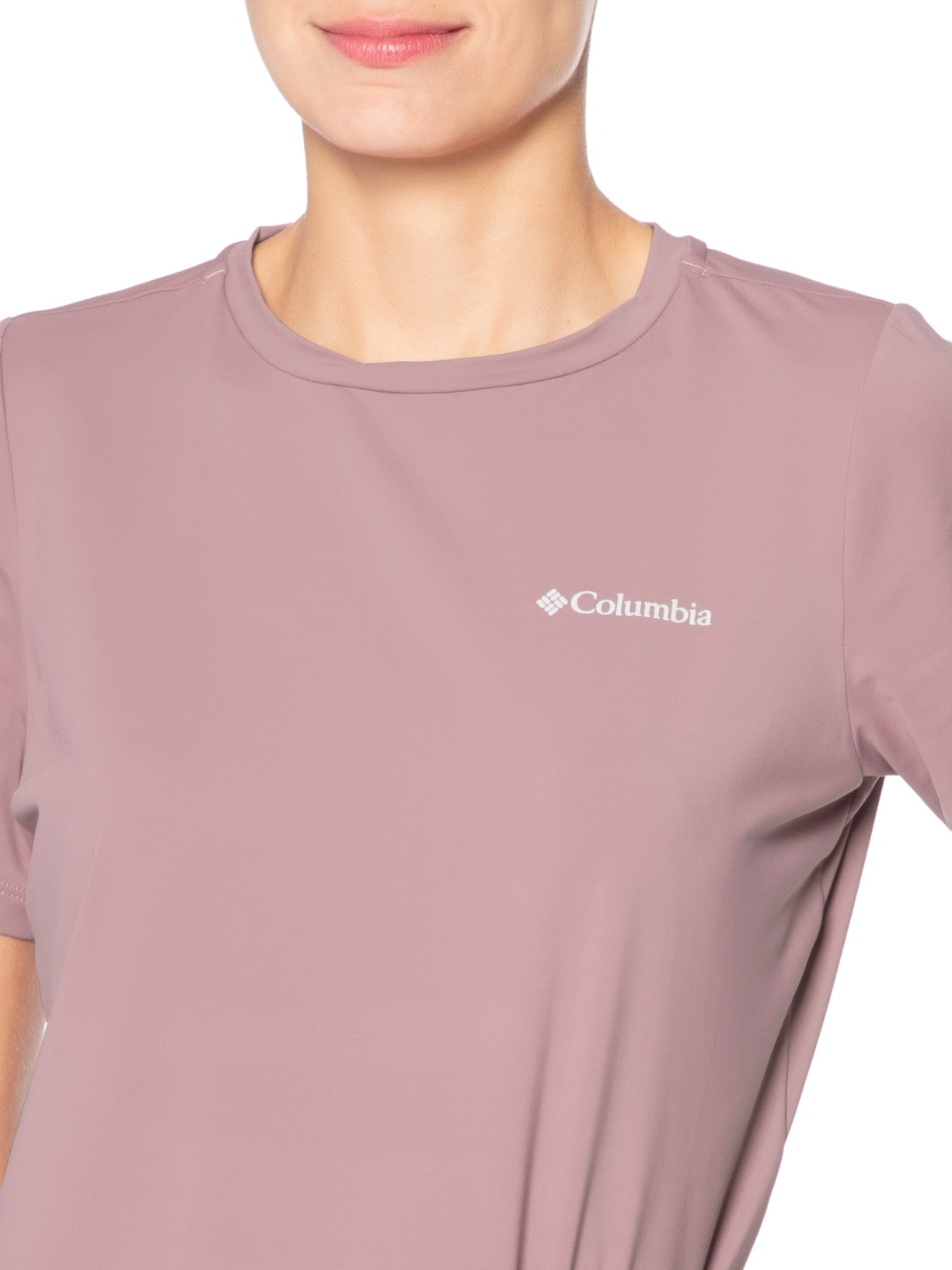 Camiseta Feminina Aurora II Manga Curta Roxo Columbia