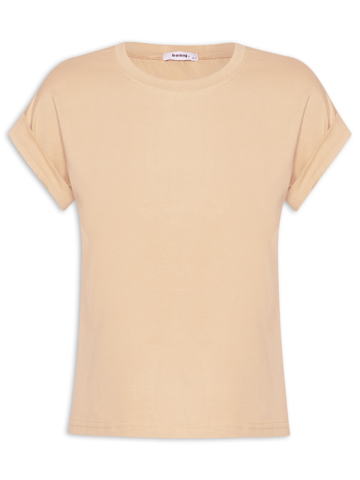Camiseta Feminina Baby Look - Bege