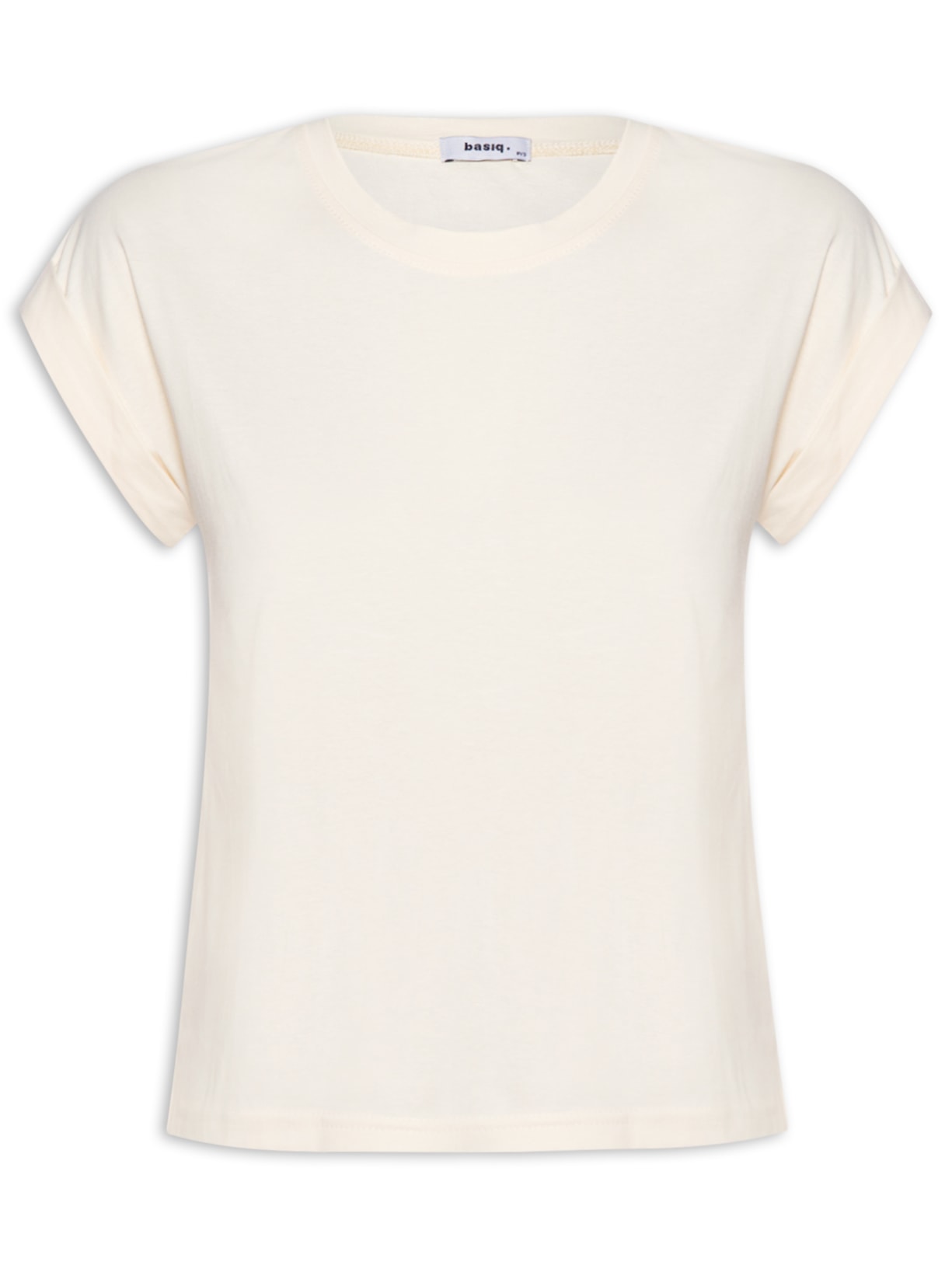 Camiseta Feminina Baby Look - Off White