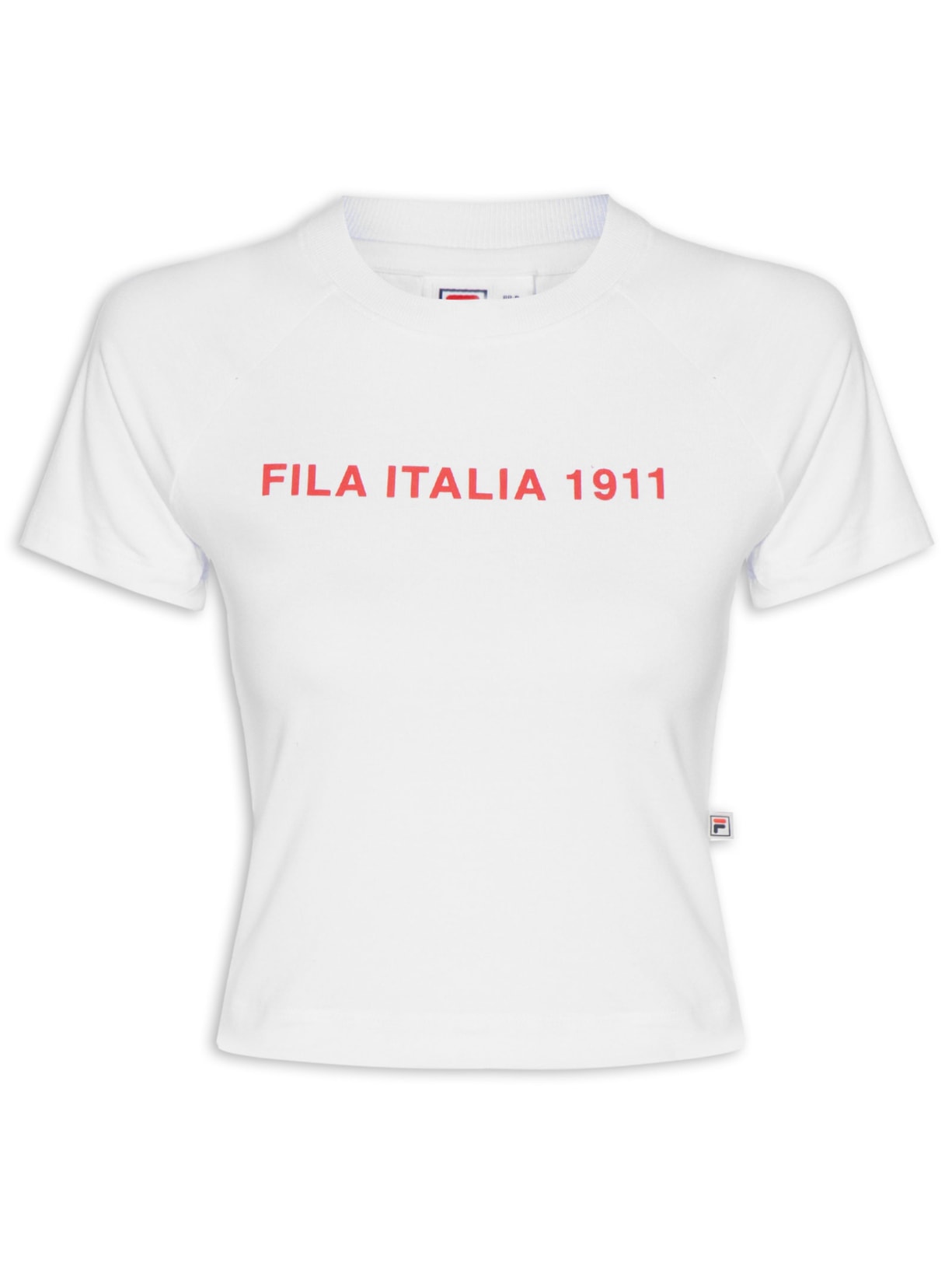 Camiseta Feminina Baby T Stile Sport Branco Fila