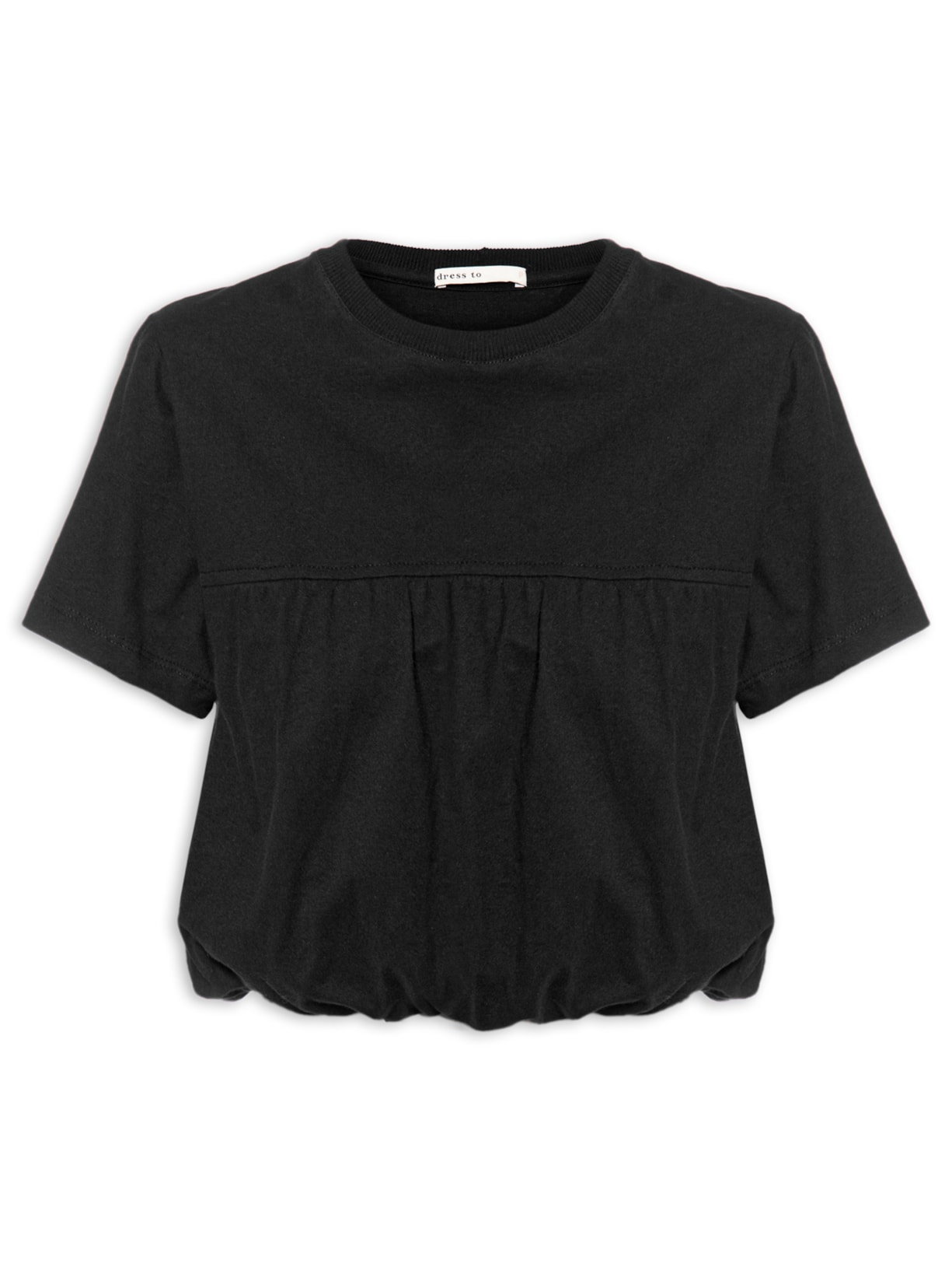 Camiseta Feminina Balonê - Preto