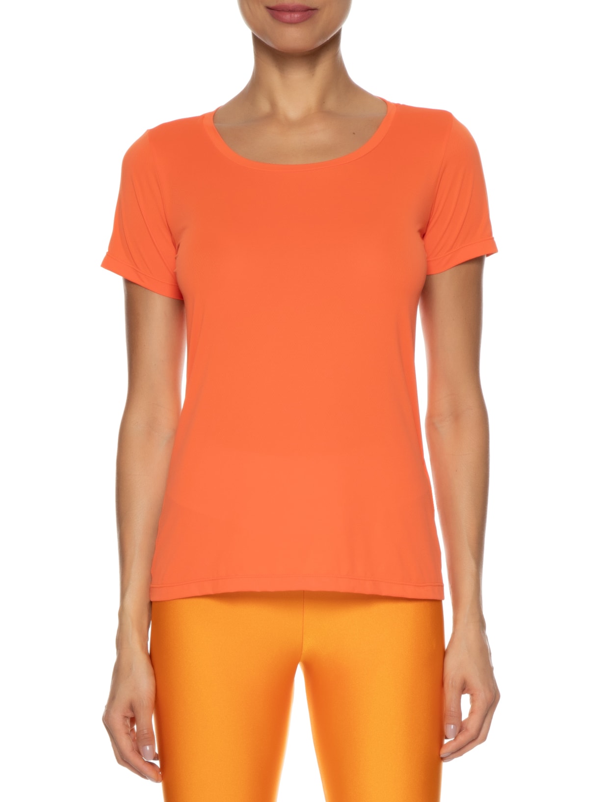 Camiseta Feminina Basic Color Lauf Laranja Lauf