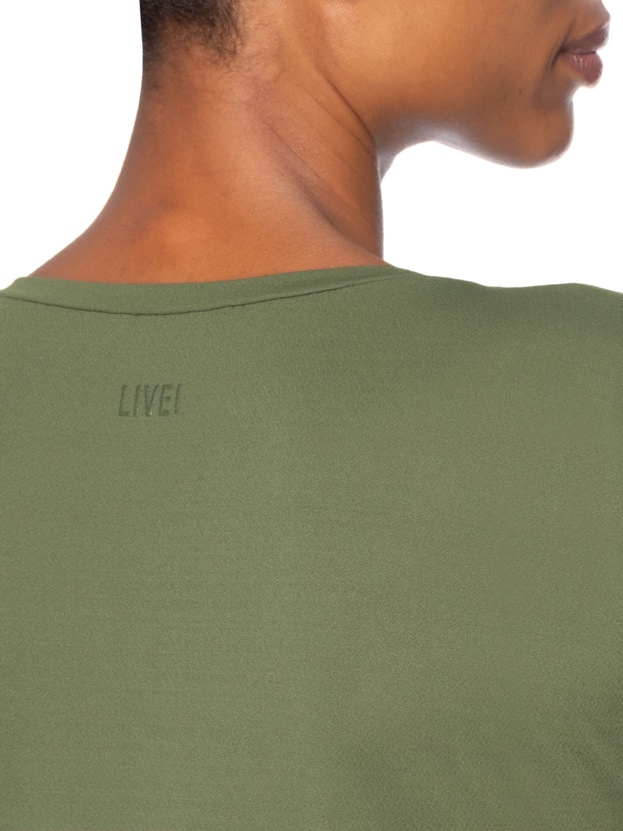 Camiseta Feminina Basic Comfort Verde Live!