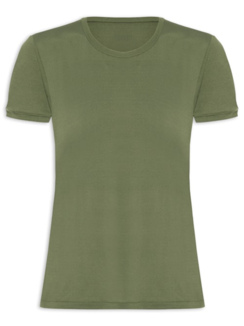 Camiseta Feminina Basic Comfort - Verde