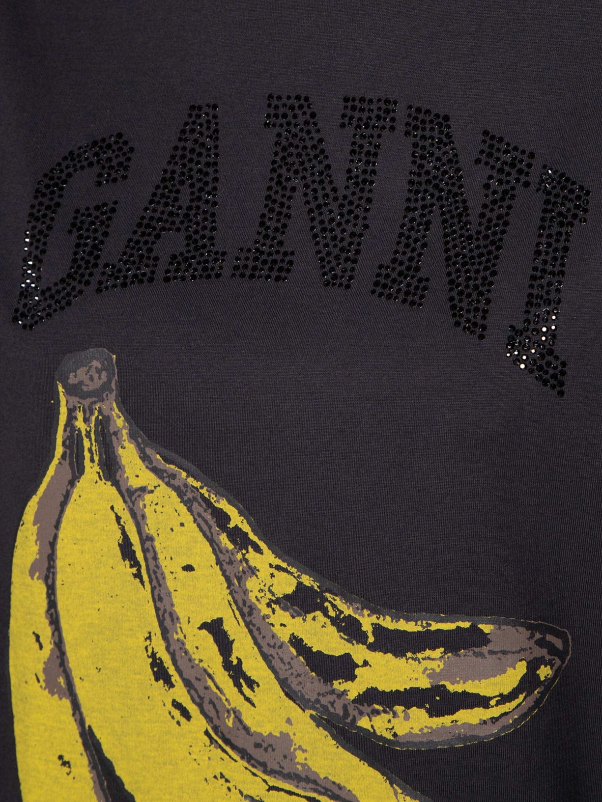 Camiseta Feminina Basic Cotton Jersey Banana Relaxed Cinza Ganni