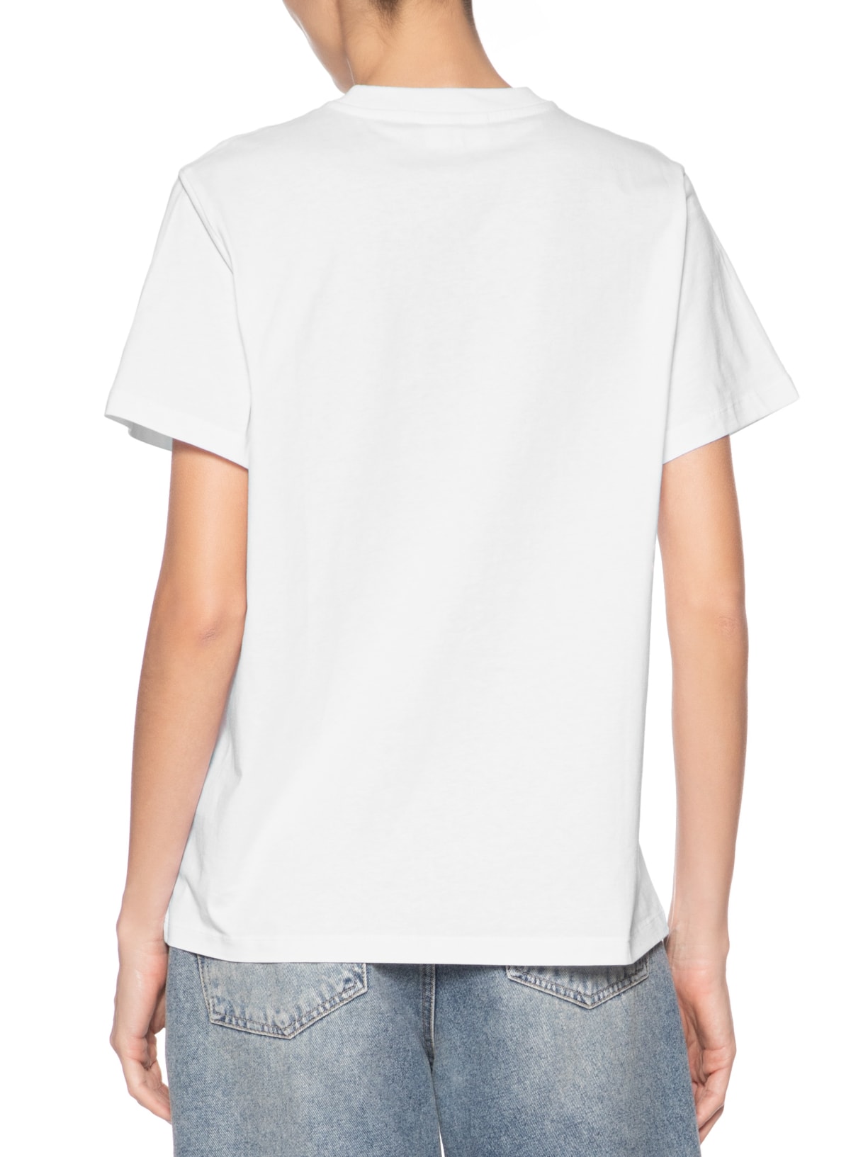 Camiseta Feminina Basic Cotton Jersey Neon Puppy Branco Ganni