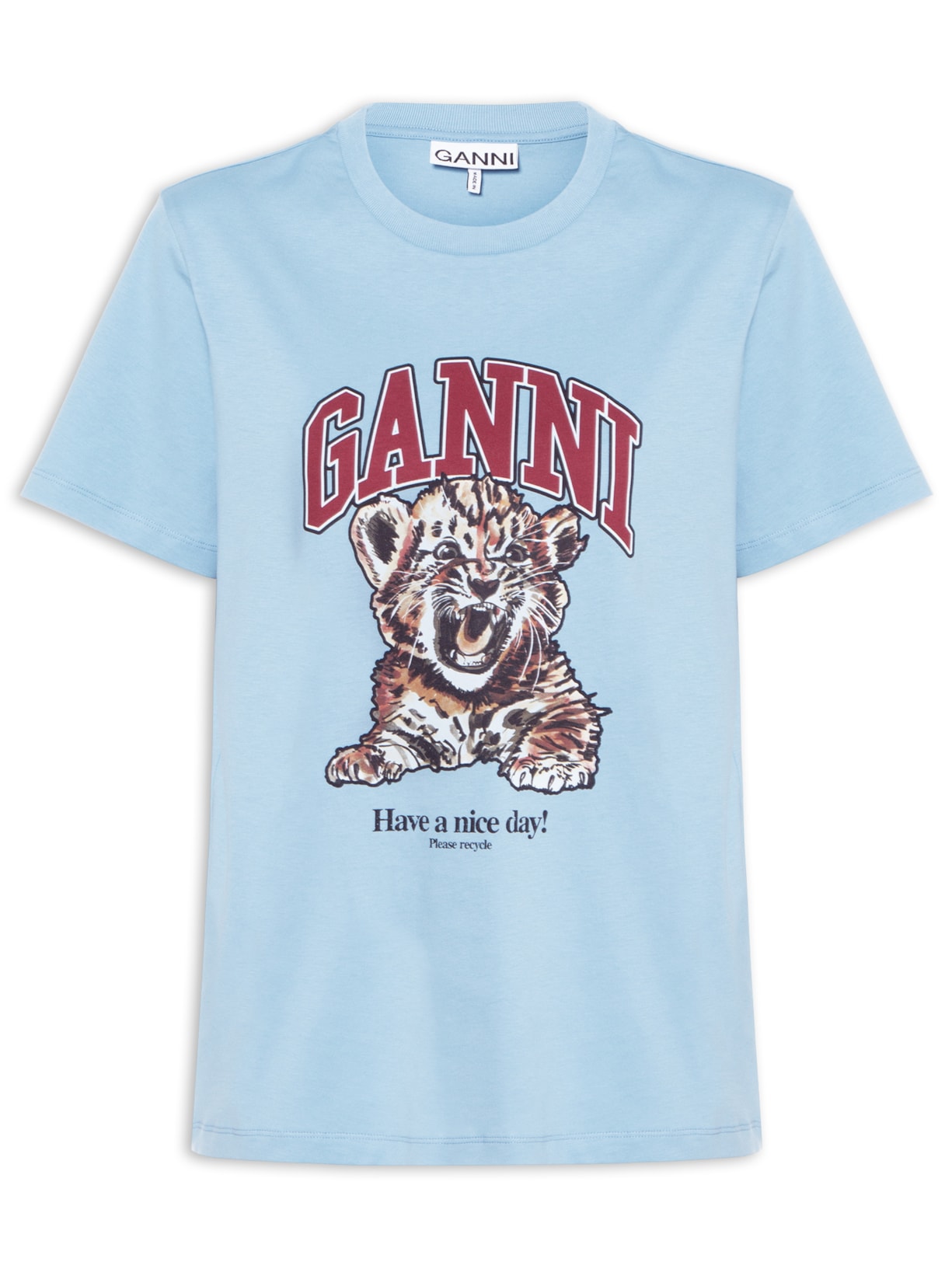 Camiseta Feminina Basic Jersey Tiger Relaxed - Azul