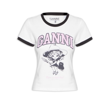 Camiseta Feminina Basic Jersey Witch Small - Branco