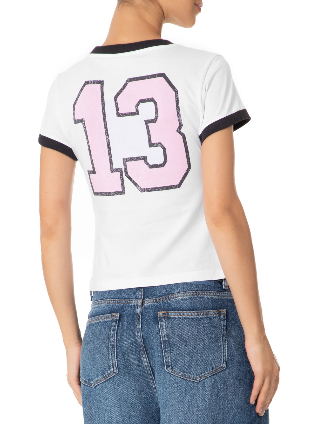 Camiseta Feminina Basic Jersey Witch Small Branco Ganni