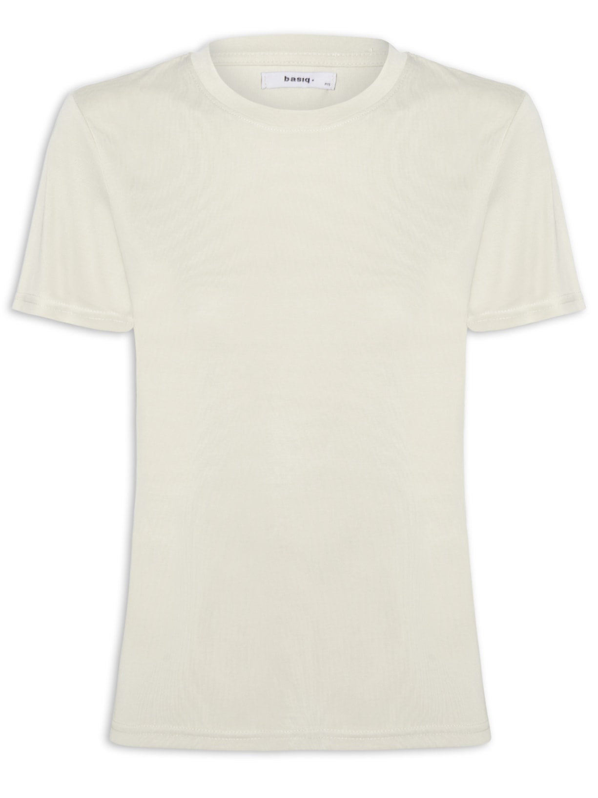 Camiseta Feminina Básica Alongada - Bege
